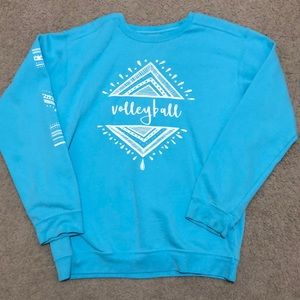 Light Blue volleyball sweatshirt